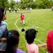 Ann Arbor resident Sage O'Lor, 3, runs on the track during the Pittsfield Pee Wee Olympics on Sunday, June 9. Daniel Brenner I AnnArbor.com